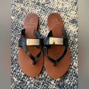 Armani Exchange Flat Sandals - Size 7